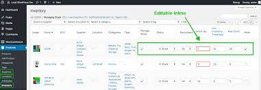 WooCommerce Inventory Plugin WordPress